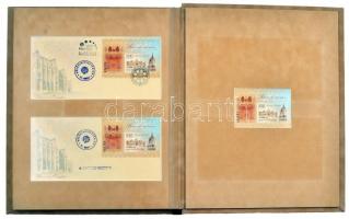 2002. Százéves az Országház: exkluzív, egyedi készítésű gyűjtemény. Igényes, zománcozott címerrel dí...