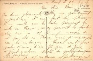 Thessaloniki, Salonique; Albatros  conduit au parc / German 'Albatros' airplane