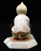 Zsolnay labdázó gyermek, kézzel festett, hibátlan, jelzett(Sinkó), 14x11 cm /
Handpainted Zsolnay ch...