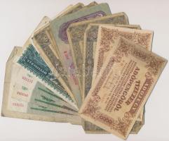 Vegyes: 20db vegyes, főleg magyar korona, pengő, adópengő bankjegy + 1849. 6kr + 10kr "Almásy&q...