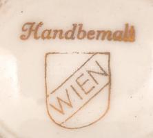 "Alt Österreich" felirattal és Habsburg címerrel díszített porcelán váza, hibátlan, jelzet...