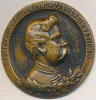 Majos Aladár (1878-1970) 1936. "Nagykőrösi Református Arany János Gimnázium" préselt rézlemez érem (36mm) T:2- hátoldalán forrasztásnyom