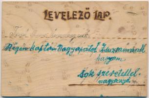 Circus, acrobats, love cannon, humour, thick wooden card