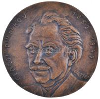 Osváth Mária (1921-) 1982. "Georgi Dimitrov 1882-1949" Br plakett (117mm) T:2