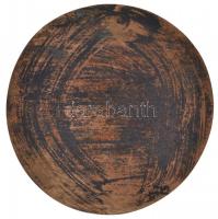 Bartos Endre (1930-) 1987. "Idős férfi portréja" Br plakett (130-128mm) T:2-