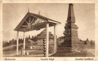 Alsóverecke, Vereckei hágó, Ezredévi (Milleneumi) emlékmű / gorge, monument (Rb)