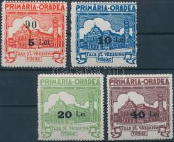 1936 Nagyvárad városi illetékbélyeg 5Lei, 10Lei, 20Lei, 40Lei