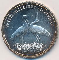 1992. 200Ft Ag "Veszélyeztetett állatvilág - gólya" T:BU patina
Adamo EM126