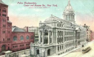 New York, Police Headquarters, centre and Broome Sts.