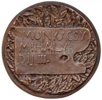 Ferenczy Béni (1890-1967) DN "Munkácsy Mihály díj III." Br díjérem (80-79mm) T:2
Hungary N...
