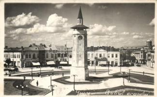 Giurgiu (Gyurgyevó), Clock Tower, pharmacy, shops, photo