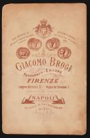 cca 1900 A milánói dóm, keményhátú fotó Giacomo Brogi firenzei műterméből, 10×14,5 cm