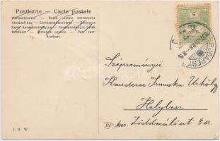 Pearl decorated greeting card, heart, bird