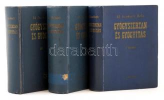 Gyógyszertan és gyógyítás. Szerk.: id. Issekutz Béla. 1. köt. (Bp., 1957, Medicina, ötödik, teljesen átdolg. kiadás); 2. köt. (Bp., 1956, Művelt Nép); 3. köt. (Bp., 1960, Medicina, második, bőv. átdolg. kiadás). Kissé kopott vászonkötésben, egyébként jó állapotban.