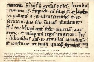 Hungarian testament of Lady Margit from 1152, funeral feast with beer, Margit úrnő végrendelete 1152-ből, seres (sörös) tor; Dr. Bevilaqua-Borsody Béla: A Magyar serfőzés történetéből