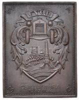 Torbágyi Novák Györgyi (1916-?) 1932. "GYAMC (Győri Automobil és Motor Club) - Csillagtúra 1932. IX. 4." Br plakett. Gyártói jelzés: FRICKER BPEST (81x63mm) T:2 Hungary 1932. "GYAMC (Győr Automobil and Motorcycle Club) - Tour 1932. IX. 4." Br plaque. Maker: FRICKER BPEST. Artist: Györgyi Torbágyi Novák (81x63mm) C:XF HPII 2902.