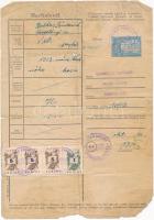 1954-1958 7 db marhalevél sok okmánybélyeggel