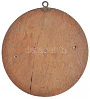 Németország DN "H S (Hans Sachs) 1520" Cu lemezplakett (158mm) fakeretben (220mm) T:2-
Ger...