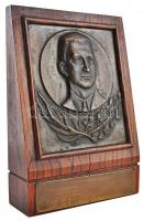 Turáni Kovács Imre (1910-1975) 1945. "Rajnai Sándor Vándordíj" Br lemezplakett (~210x185mm...