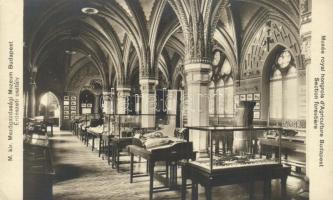 Budapest XIV. Mezőgazdasági múzeum, belső - 3 db régi képeslap / 3 old postcards