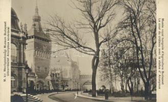 Budapest XIV. Mezőgazdasági múzeum, belső - 3 db régi képeslap / 3 old postcards