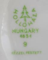 Hollóházi népviseletes lányok, kézzel festett, hibátlan, jelzett, m: 24 cm