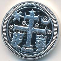 DN "IV. Béla és a szlavón báni dénár 1235-1270" ezüstözött fém emlékérem (4,3g/17,5mm) T:P...