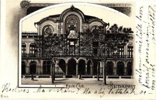 Budapest XIV. Park-Club, Art Nouveau litho