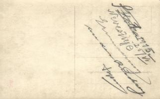 1915 Nevesinje, soldiers playing card, photo