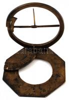 Összecsukható, állítható fém ekvatoriális (egyenlítői) napóra, d: 6 cm /

Foldable and adjustable me...