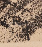 Ruzicskay György (1896-1993): Éhínség, algrafia, papír, jelzett az algrafián, 24,5×18,5 cm