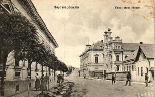 Hajdúszoboszló, Vasút utca, zsinagóga; kiadja Körner Béla (ragasztónyom / gluemark)