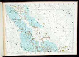 Antonín Becvár: Atlas Coeli 1950.0 Prága, 1960,  	Nakladatelsví Ceskoslovenské Akademie Ved. Csillag...