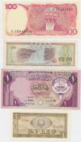 Vegyes: Indonézia 1984. 100R + Kína / Deviza tanúsítvány 1979. 5Y + Kuwait 1968. 1D + Románia 1966. ...