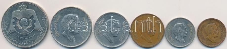 Jordánia 1978-1981. 5f-1/4D (6x) T:2,2-
Jordan 1978-1981. 5 Fils - 1/4 Dinar (6x) C:XF,VF