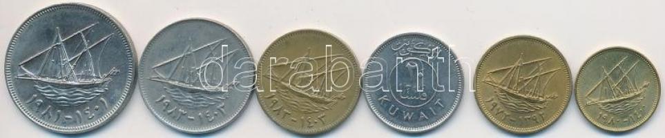 Kuwait 1980-1983. 1f-100f (6x) T:2,2-
Kuwait 1980-1983. 1 Fils - 100 Fils (6x) C:XF,VF