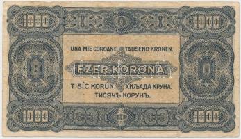 1923. 1000K "8 FILLÉR - NYOLC FILLÉR" felülnyomással T:III