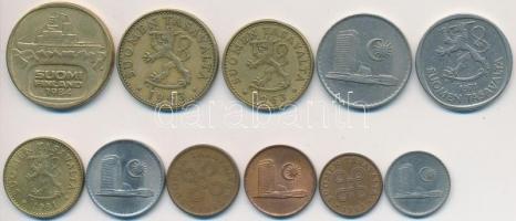 Malajzia 1977-1982. 1s-20s (4x) + Finnorszég 1963-1984N 1p-5M (7xklf) T:2,2-
Malaysia 1977-1982. 1 S...