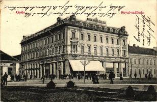 Győr, Meixner-Royal szálloda, Fehérhajó szálloda; Blum József kiadása