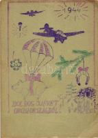 5 db II. világháborús magyar képeslap és egyedi készítésű tábori levelezőlap / 5 Hungarian Feldpost ...