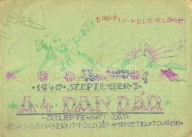 5 db II. világháborús magyar képeslap és egyedi készítésű tábori levelezőlap / 5 Hungarian Feldpost ...