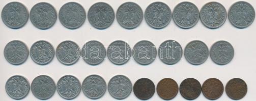 Ausztria 1901-1914. 1h (5x) + 1893-1910. 10h (14x) + 1893-1911. 20h (9x) T:2,2-
Austria 1901-1914. 1...