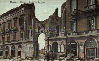 Messina - 10 old Italian postcards, ruins, mixed quality