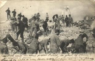 Messina - 10 old Italian postcards, ruins, mixed quality