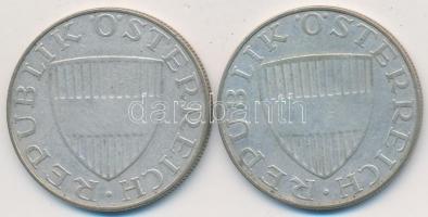 Ausztria 1958. 10Sch Ag (2x) T:2-
Austria 1958. 10 Schilling Ag (2x) C:VF