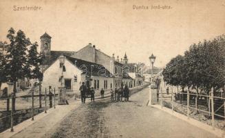 Szentendre - 2 x 2 db városképes lap: Vasút- és villamos állomás, Dumtsa Jenő utca