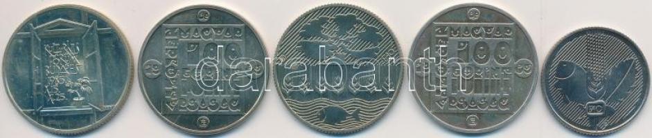 1985. 20Ft "FAO" + 100Ft "FAO" + 100Ft alpakka "Természetvédelem" (2xk...