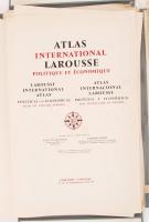 Larousse International atlas political and economical. Publié sous la direction de Ivan Du Jonchay, ...