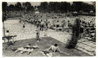 Budapest III. Békásmegyer Pünkösdfürdő, strand (ragasztónyom / gluemark)