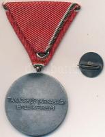 1959. "Tanácsköztársasági Emlékérem" ezüstözött Br érem mellszalaggal, miniatűrrel, eredet...